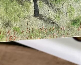 1942 Original Art St. John's Church in Richmond Virginia 12 x 9.5in