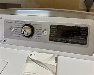 LG 7.3 cu.ft. Ultra Large High Efficiency Steam Dryer w/ SteamSanitary DLEX5680W Dryer 44 x 27 x 28in HxWxD