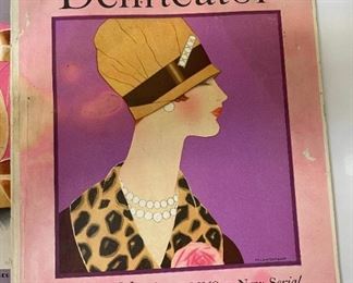 Lot of 5 Delineator Magazine 1920-1930s 14x11in