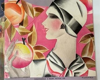 Lot of 5 Delineator Magazine 1920-1930s 14x11in