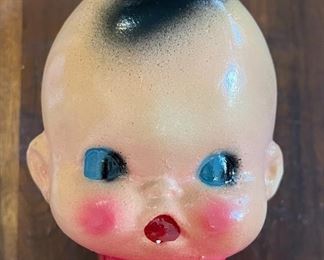 Antique Chalkware Kewpie Doll Carnival Prize Chalk ware 12x5x4in HxWxD