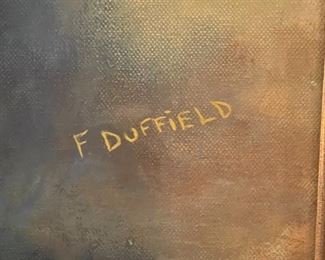 Original Art Portrait Oil Painting Florine Duffield Frame: 26 x 22in