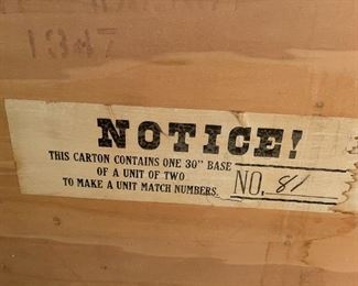 1950s Merton L Gershun Albert Furniture Gray Walnut 3 Drawer Dresser 32 x 30.5 x 21.25in HxWxD