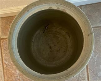 AS-IS Antique Red Wing 3 Gallon Stoneware Crock 13in H X 9.75in diameter