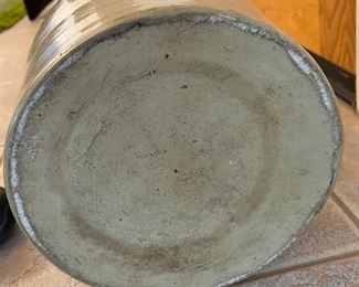 AS-IS Antique Red Wing 3 Gallon Stoneware Crock 13in H X 9.75in diameter