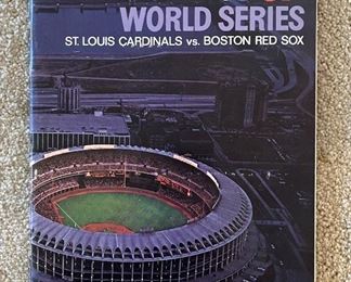 1967 St. Louis Cardinals Boston Red Sox World Series Program MLB 11x8.25in
