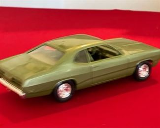 1972 Plymouth Duster 340 Metallic Sherwood Green Dealer Promo Car 2x2.75x7.5in HxWxD