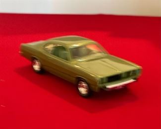 1972 Plymouth Duster 340 Metallic Sherwood Green Dealer Promo Car 2x2.75x7.5in HxWxD