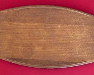 Mid-Century Modern Danish Designed Teak Tray 802 by Jens Quistgaard Made by Dansk Staved Teak Denmark IHQ 2x23.75x11.75 HxWxD