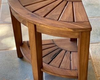 Aqua Teak Kai Corner Shelf 18x22x15.5in HxWxD