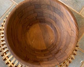 Burl Walnut Billings Missouri #79 Wood Salad Bowl 6in H x 14in Diameter