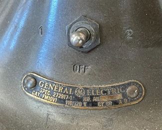 Antique GE Vortalex Fan FM10V1 17x13x9in HxWxD