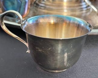 Gorham Silver Plated Punch Bowl Set Gorham YC782 YC790 Punch bowl : 7.5in h x 14in Diameter