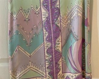 1960s Vintage Emilio Pucci Silk Printed Dress Unmarked, Looks petite size 2-3?