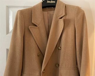 Vintage Fleurette Camel Hair Trench Coat Unmarked, Looks like small