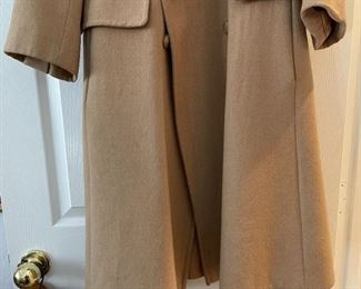 Vintage Fleurette Camel Hair Trench Coat Unmarked, Looks like small