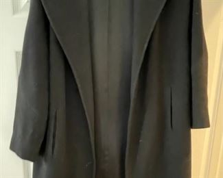 Black Denise Cashmere coat Unmarked, Looks like small