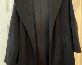 Black Denise Cashmere coat Unmarked, Looks like small