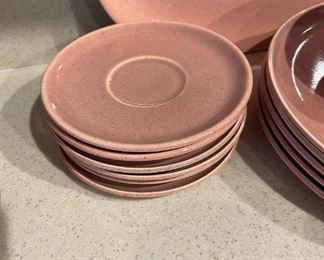 33pc MCM Russel Wright American Modern Steubenville Dinnerware Coral 33piece