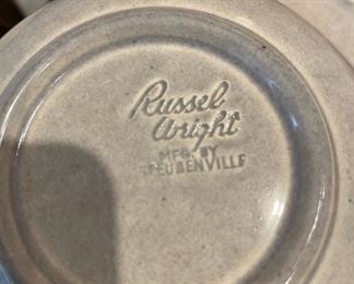 4pc MCM Russel Wright Pitcher & plate set Granite Gray Steubenville 4 piece