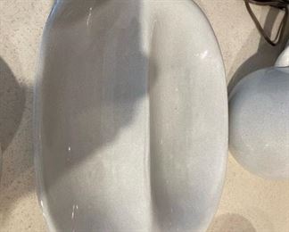 4pc MCM Russel Wright Pitcher & plate set Granite Gray Steubenville 4 piece