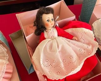 Madame Alexander Set/5 Dolls 13" cinderella, Beth, Meg, Laurie Jo, Marme with Boxes All dolls are 13 inches tall