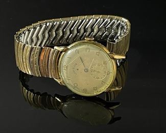 1949 Lord Elgin 14k Gold Fill Watch 556 21 Jewels Model 7 Case: 33x32mm