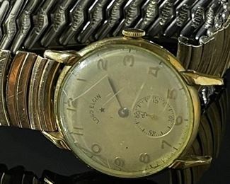 1949 Lord Elgin 14k Gold Fill Watch 556 21 Jewels Model 7 Case: 33x32mm