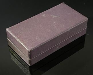 Vintage Purple Heart Military Medal in box unnamed 1.5x2.5x4.75in