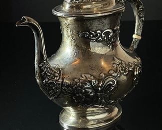 Gorham Sterling Silver Buttercup 3 Pint Coffee Pot 991L Teapot 9x5x9.5in