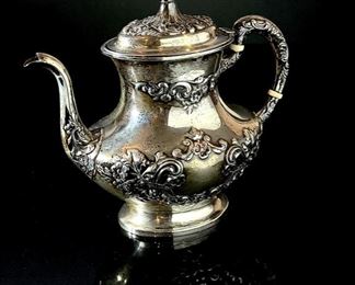Gorham Sterling Silver Buttercup 3 Pint Coffee Pot 991L Teapot 9x5x9.5in