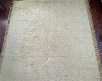 Large 12x8ft 1960s Green Rug	108x152in	
