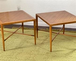 2pc MCM Tomlinson Sophisticate End Tables PAIR Mid Century Modern Lamp Tables	19x24x28in	HxWxD
