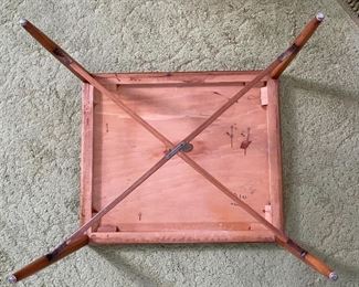 2pc MCM Tomlinson Sophisticate End Tables PAIR Mid Century Modern Lamp Tables	19x24x28in	HxWxD
