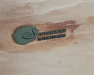 2pc MCM Tomlinson Sophisticate End Tables PAIR Mid Century Modern Lamp Tables	19x24x28in	HxWxD
