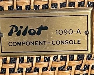 Pilot 1090-A Vintage Tube Stereo Console Unit 690-A Preamp/FM Stereo Tuner Garrard RC88/4 Turntable  Pilot SA-232 Amp EL84 Amplifier Jensen 41-77D Jensen P15P Special Design C-1090	Main Unit: 34x40x18in Speaker: 34x25.25x18in	HxWxD
