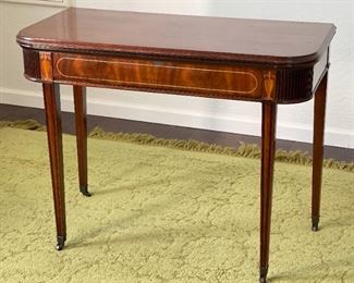 Antique Mahogany Console / Flip Top Table	31x40x20in	HxWxD

