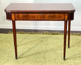 Antique Mahogany Console / Flip Top Table	31x40x20in	HxWxD
