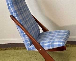 MCM Mogens Kold Boomerang Rocking Chair 1960 Teak Danish Modern	40x24x33in	HxWxD
