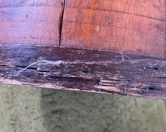 Original 19thc Wood Firkin Sugar Bucket	12 x 14.5in diameter	
