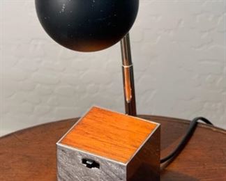 60’s vintage Lytegem Lightolier MCM Telescoping Eyeball Lamp by Michael Lax	11.5 in x 2.5 x 3.5in	HxWxD
