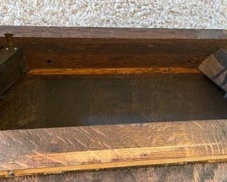 Antique Arts & Crafts Mission Oak Desk Library Table w/ Flip Top Inkwell	28.75 x 39 x 25.75in	HxWxD
