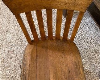 AS-IS Antique Oak Office Chair	34 x 17 x 22in	HxWxD
