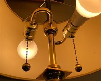 Vintage Brass University Of Kansas Desk Lamp UK	28 x 15in diameter	
