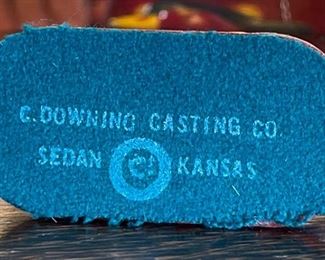 Vintage Cast Iron KU Jayhawk Bird Figurine Paperweight  University Of Kansas Mascot Big Jay C. Downing Casting Co	2.5 inches high	
