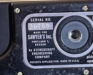 View-Master Personal Stereo Camera Viewmaster Vintage	4x7x2.5in	HxWxD
