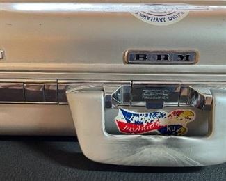 Vintage Halliburton Zero Aluminum Briefcase	13.5 x 17.5 x 5in	HxWxD
