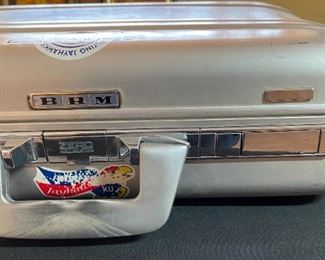 Vintage Halliburton Zero Aluminum Briefcase	13.5 x 17.5 x 5in	HxWxD
