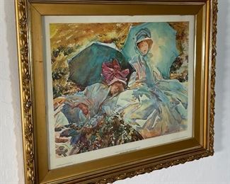 Simplon Pass The Green Parasol Framed Print Poster Museum of Fine Arts  Boston	Frame: 27 x 34 x 2in	HxWxD
