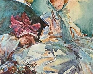 Simplon Pass The Green Parasol Framed Print Poster Museum of Fine Arts  Boston	Frame: 27 x 34 x 2in	HxWxD
